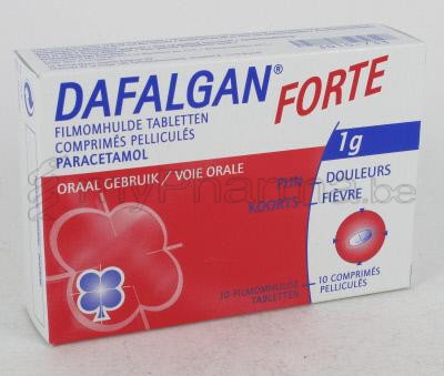 DAFALGAN FORTE 1 G 10 TABL  (geneesmiddel)