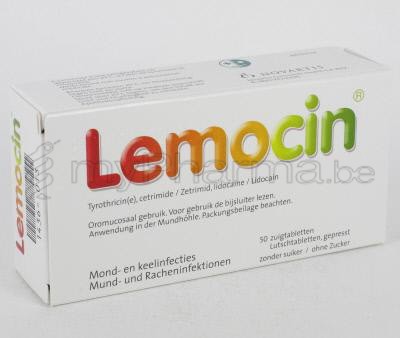 LEMOCIN 50 ZUIGTABL (geneesmiddel)