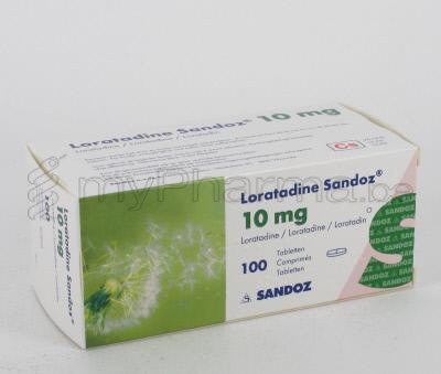 LORATADINE SANDOZ 10 MG  100 TABL                 (geneesmiddel)